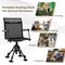 Goplus Swivel Hunting Chair with 4 360° Adjustable Legs Folding Silent Swivel Blind Chair Camouflage/Black